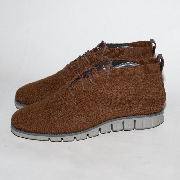 Cole Haan ZeroGrand Chukka Mens Size 8 Wool Stitchlite C30708 Brown Casual Shoes main image 9